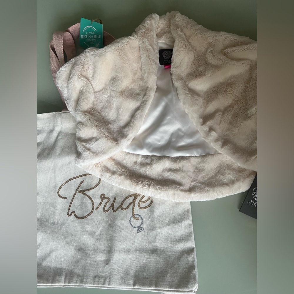 Vince Camuto Bolero Jacket Bridal Ivory NWT